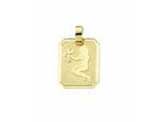 Sternzeichenanhänger ADELIA´S "Sternzeichen Anhänger Jungfrau 333 Gold ( 8K )", gold, Schmuckanhänger, Damen, Jungfrau, Gold, Goldanhänger Jungfrau