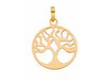 Kettenanhänger ADELIA´S "Anhänger Baum des Lebens 333 Gold ( 8K )", gold, Schmuckanhänger, Damen, Gold, Kettenanhänger, Goldanhänger Lebensbaum
