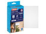 tesa® Klett-Fliegengitter INSECT STOP Premium, zum Befestigen an Fensterrahmen, L 1300 x B 1500 mm, weiß-transparent