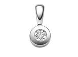 Kettenanhänger ADELIA´S "Anhänger 585 Weißgold ( 14K ) mit 1 Brillant ( 0,1 ct )", silber, Schmuckanhänger, Damen, 0,1 VVS = sehr sehr kleine Einschlüsse, Gold, Kettenanhänger, Goldanhänger