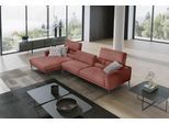Ecksofa EGOITALIANO "Masu, Design trifft sensationellen Sitzkomfort, Breite 277cm, L-Form", braun (cedar wood), B:277cm H:95cm T:157cm, Sofas, Ecksofa, inkl. 2 Kissenrollen, Rückenelemente manuell verstellbar, Metallfüße