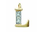 Namenskette ADELIA´S "Halskette - Namenskette mit Buchstabenanhänger L mit Diamant aus", gold, Halsketten, Damen, 0,02 mit Diamant, Gelbgold 585 Gold, Gelbgold 585, Gold, Schmuckset mit bis 45 cm stufenlos verstellbarer 925 Silber Halskette