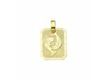Sternzeichenanhänger ADELIA´S "Sternzeichen Anhänger Fische 333 Gold ( 8K )", gold, Schmuckanhänger, Damen, Fische, Gold, Goldanhänger Fische