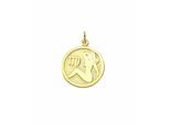 Sternzeichenanhänger ADELIA´S "Sternzeichen Anhänger Jungfrau 333 Gold ( 8K )", gold, Schmuckanhänger, Damen, Jungfrau, Gold, Goldanhänger Jungfrau