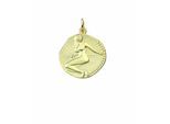 Sternzeichenanhänger ADELIA´S "Sternzeichen Anhänger Jungfrau 333 Gold ( 8K )", gold, Schmuckanhänger, Damen, Jungfrau, Gold, Goldanhänger Jungfrau