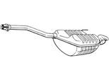BOSAL Endschalldämpfer 278433 für Mercedes
