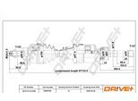 DRIVE+ Antriebswelle dp2110100188 für Citroën