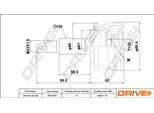 DRIVE+ Gelenksatz, Antriebswelle dp2110103162 für TOYOTA