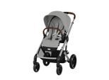 cybex Gold Kinderwagen Balios S Lux, Hellgrau, Textil, 60x110x91 cm, UV 50+, Feststellbremse, 5-Punkte-Gurt, für Babyschale geeignet, Griff in Lederoptik, Sitz umsetzbar, Einhand-Faltmechanismus, Baby on Tour, Kinderwagen, Kombikinderwagen
