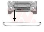 VAN WEZEL Lüftungsgitter, Stoßfänger 0518599 vorne für MINI