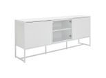 Novel Sideboard, Weiß, Metall, Holzwerkstoff, 3 Fächer, 180x75x41 cm, stehend, Wohnzimmer, Kommoden & Sideboards, Sideboards
