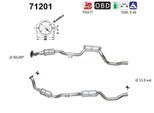 AS Katalysator 71201 für Mercedes