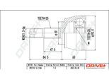 DRIVE+ Gelenksatz, Antriebswelle dp2110101184 für Fiat LANCIA