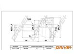 DRIVE+ Gelenksatz, Antriebswelle dp2110103048 für MITSUBISHI DODGE JEEP