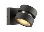 LUMICOUTURE LED Wandleuchte "Glow Sphere", schwarz, aluminiumfarben, 1, H: 12,5cm, 1 Stk., Leuchten, 19,5 x 12,5 x 12,5 cm, 1300 lm 2700 K, dimmbar, Aluminium, schwarz, LED Wandleuchte
