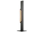 LUMICOUTURE LED Tischleuchte "Arcus", schwarz, holz, 1, H: 52cm, 1 Stk., Leuchten, Höhe 52 cm, 1800 Lumen, 2700 Kelvin, Metall/Holz, schwarz/braun, LED Tischleuchte