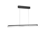 LUMICOUTURE LED Pendelleuchte "Pulse", gebürstetes aluminium, schwarz, 1, 1 Stk., Leuchten, 122 x 7 x 180 cm, 4400 lm, 2700K, dimmbar, Aluminium gebürstet/schwarz, LED Pendelleuchte