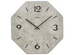 Wanduhr AMS, grau, Wanduhren, B/H/L: 28cm x 4cm x 28cm, Wanduhr, Quarzuhr, Holz, Wohnzimmer, Esszimmer, Küche, Arbeitszimmer, Büro,Flur