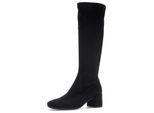 Stiefel GABOR "Milano", Damen, Gr. 37, XS-Schaft, schwarz, Textil, Veloursleder, Schuhe Stiefel, Blockabsatz, Langschaftstiefel, Schafthöhe 42 cm