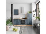 Küchenblock Easytouch Low m. Geräten Dunkelblau