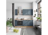 Küchenblock Easytouch Low m. Geräten Dunkelblau