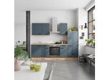 Küchenblock Easytouch Low m. Geräten Dunkelblau