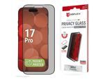 DISPLEX Displayschutzglas "Privacy Glass Screen Protector mit EASY-ON MountMaster", schwarz, B:9,1cm H:1,2cm T:20,2mm, Displayfolien, Displayschutzfolie, Schutzfolie, Bildschirmschutz, kratz- & stoßfest, Displayschutzglas