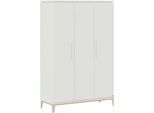 Kleiderschrank PAIDI "CUTIE LEA in Weiß, verschiedene Größen, Türen mit Soft-Close-Funktion", off, weiß, B:131cm H:200cm T:52cm, Holzwerkstoff, Schränke, Kleiderschrank, stabiler Drehtürenschrank aus Holz, mit Kleiderstangen & Einlegeböden