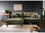 Ecksofa HOME AFFAIRE "Lazio modern und bequem, schmale Armlehnen, tolle Detailverarbeitung", grün, türkis, B:255cm H:94cm T:180cm, Sofas, Ecksofa, Armlehnen verstellbar