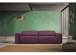 2,5-Sitzer EGOITALIANO "Beverly, Designsofa mit erstklassigem Sitzkomfort und tollen Details", lila (plum), B:242cm H:95cm T:109cm, Sofas, 2 5-Sitzer, Breite 242 cm, verstellbare Kopfteile