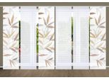 Schiebegardine HOME IN GREEN "RANDOW" Gr. 1, bunt, B:60cm H:245cm, Polyester, Gardinen, Schiebegardine, SET DIGITALDRUCK,BAMBUSOPTIK RECYCELT