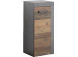 Unterschrank INOSIGN "Ilana", matera, old wood, B:36cm H:81cm T:31cm, Holzwerkstoff, Schränke, Unterschrank, Badschrank im modernen Industrial Style - Maße (B/T/H) 36/31/81 cm
