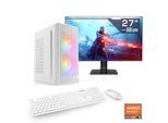 CSL PC-Komplettsystem "Spectrum V25278", Energieeffizienz: E, weiß, Microsoft Windows 11 Home (64 Bit), 16 GB RAM 1.000 GB SSD, Computer_Komplettsysteme, PC-Komplettsystem