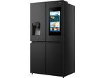 HISENSE Multi Door "RQ760N4IFE", Energieeffizienz: E, silber (schwarz), B:91,4cm H:178,5cm T:72,5cm, Kühlschränke, Total No Frost, Multi Door