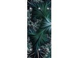 Garderobenpaneel QUEENCE "Wandgarderobe mit Motiv Abstrakt Palmen Wald inkl. Edelstahlhaken", grün, B:50cm H:120cm T:2,5cm, Acrylglas, Edelstahl, Garderobenpaneele, Garderobenpaneel, HD Premium Druck auf Acrylglas