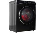 HANSEATIC Waschmaschine "HWMK814A1BI (A-10%)", Energieeffizienz: A, schwarz, B:60cm H:85cm T:48cm, Waschmaschinen, inkl. 3 Jahre Herstellergarantie, Waschmaschine