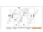 DRIVE+ Gelenksatz, Antriebswelle dp2110101233 für Ford SEAT VW