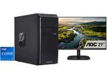 CAPTIVA Business-PC-Komplettsystem "Power-Starter I98-596 TFT Bundle", Energieeffizienz: E, schwarz, ohne Betriebssystem, 8 GB RAM 1.000 GB SSD, Computer_Komplettsysteme, Business-PC-Komplettsystem