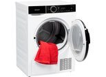 HANSEATIC Wärmepumpentrockner "HWT8DGT", Energieeffizienz: D, weiß, B:60cm H:85cm T:60cm, Trockner, inkl. 3 Jahre Herstellergarantie, Wärmepumpentrockner, Topseller