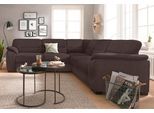 Ecksofa SIT & MORE "Montego", braun, B:255cm H:88cm T:225cm, Luxus-Microfaser (90% Polyester, 10% Polyamid);Struktur (100% Polyester);Luxus-Microfaser ALTARA NUBUCK (100% Polyester), Sofas, Ecksofa, wahlweise mit Bettfunktion und Schubkasten