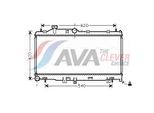 AVA QUALITY COOLING Kühler, Motorkühlung su2065 für Subaru