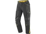 Arbeitsbundhose UNCLE SAM "Bund", Gr. 54, EURO, schwarz (schwarz, gelb), Obermaterial: 65% Polyester PES. 35% Baumwolle CO., Hosen
