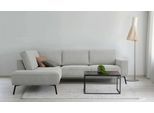 Ecksofa OTTO HOME "Vosby", grau (dolphin), B:260cm H:85cm T:208cm, 90% polyester, 10% nylon, Sofas, Ecksofa, 260 cm, Chenille, mit dekorativer Kedernaht, Wellenunterfederung