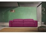 2,5-Sitzer EGOITALIANO "Beverly, Designsofa mit erstklassigem Sitzkomfort und tollen Details", pink (fuchsia), B:242cm H:95cm T:109cm, Sofas, 2 5-Sitzer, Breite 242 cm, verstellbare Kopfteile