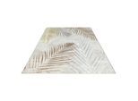 Teppich OTTO HOME "Luvvi", creme, B:200cm H:8mm L:290cm, Polyester, Teppiche, Teppich, Kurzflor, modernes Blätter Design, Hoch-Tief-Struktur, Wohnzimmer