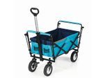Möbelix , Blau , Metall, Kunststoff, Textil , 52x100x108 cm , Freizeit, Camping, Bollerwagen