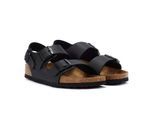 Birkenstock Milano Birko Flor Schwarze Ledersandalen