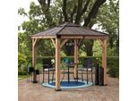 Pavillon Gazebo Rapi Braun ca. 273x274x273cm