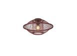Good & Mojo , Rotbraun , Holz , Rattan , rund , 25 cm , Beleuchtung, Innenleuchten, Deckenleuchten, Deckenleuchten rund