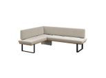 James Wood , Beige , Holz, Metall, Textil , Eiche , vollmassiv , L-Form , 225x175 cm , in verschiedenen Größen erhältlich , Esszimmer, Bänke, Polsterbänke